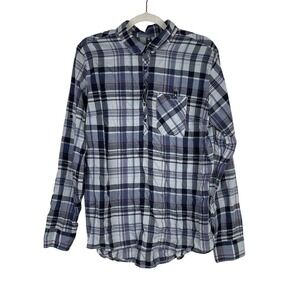 Kuhl Womens Plaid Button Up Shirt Top Tencel Outdoors Hiking Long Sleeve Size XL